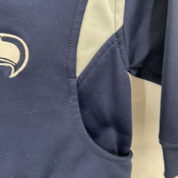 Seahawks NFL Apparel Toddler Kids Navy Blue Hoody with Front Pouch Size 2 t - Picture 5 of 11